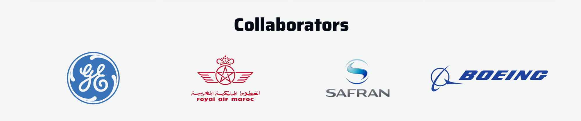 Collaborateurs — GE, Royal Air Maroc, Safran et Boeing