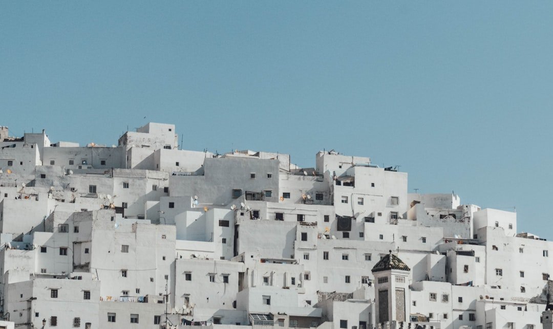 White houses of the Tetouan medina, a UNESCO World Heritage site